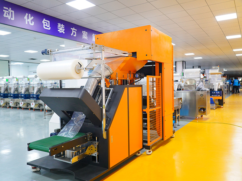 Large angle packaging machine